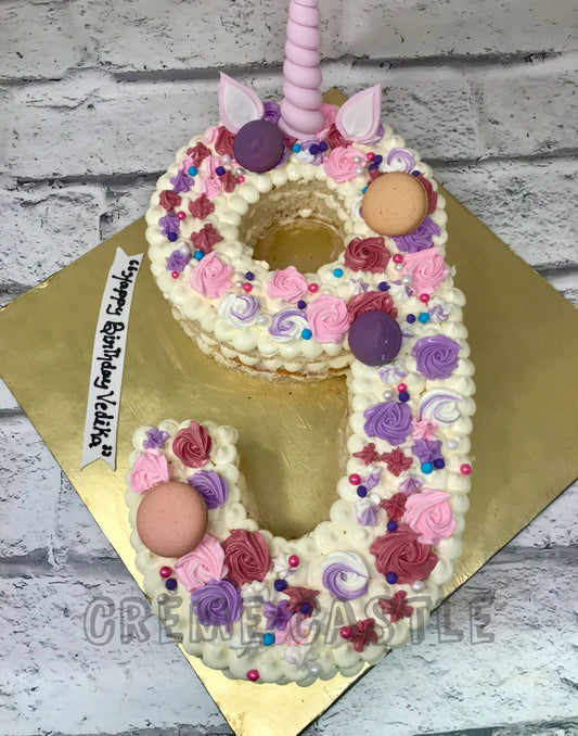 9 Number Unicorn Cake