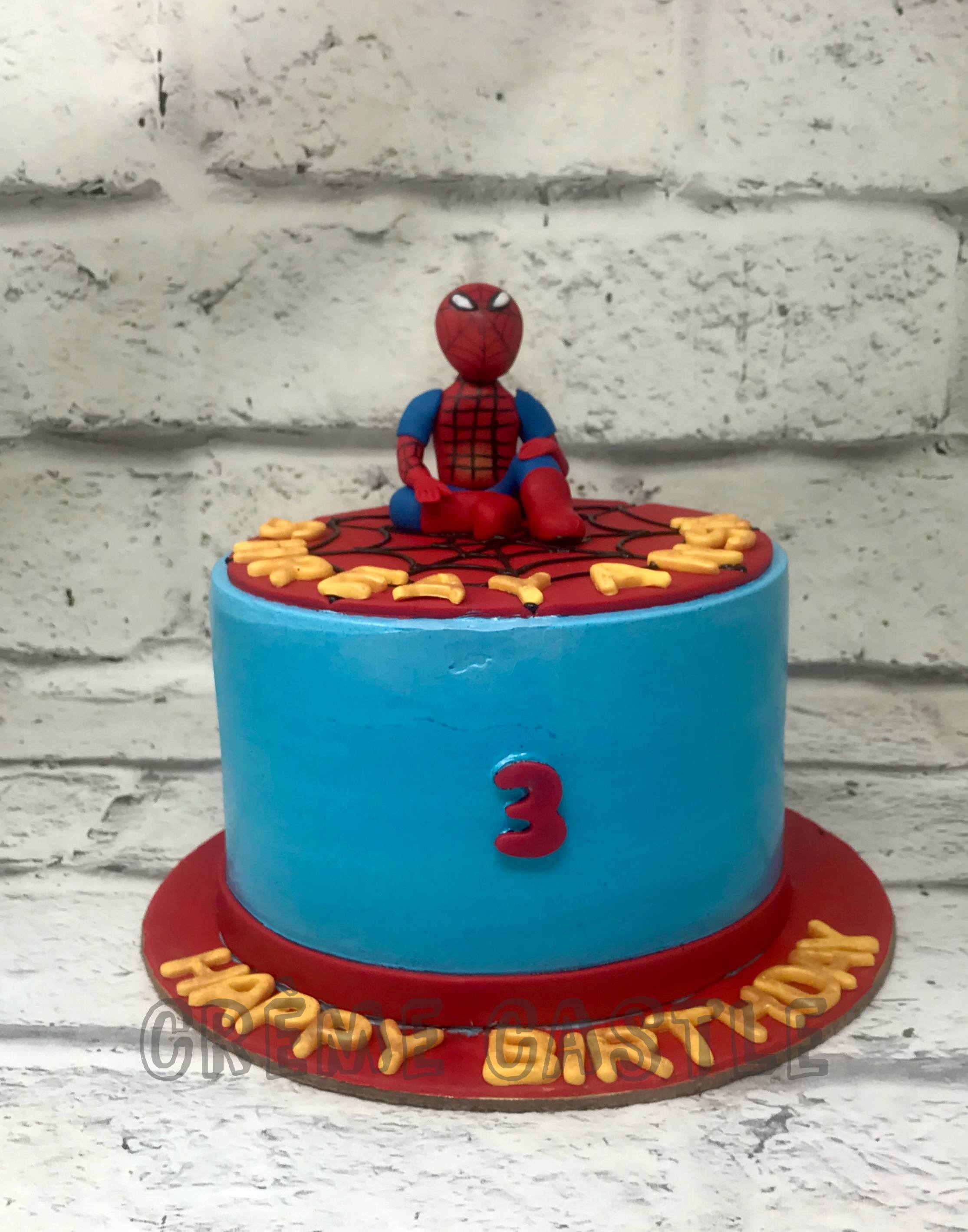 Buy Smacking Fondant Spiderman Cake-Appetizing Spiderman Cake