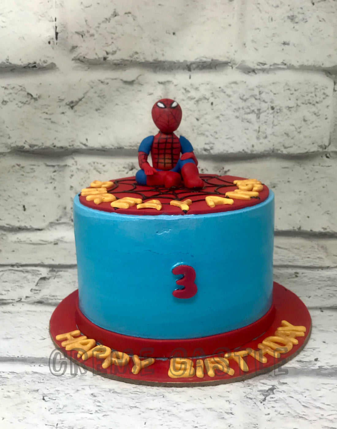 Chilling Spiderman Cake