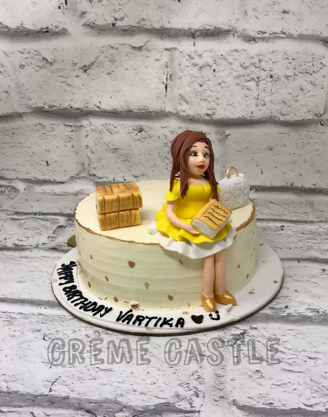 Lady in Gold Cake