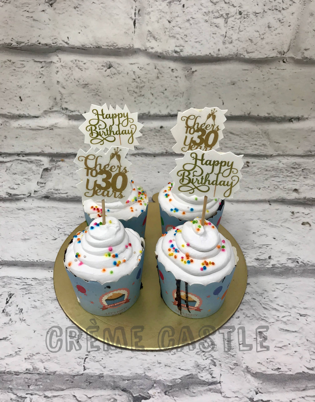 30th Birthday Cupcakes