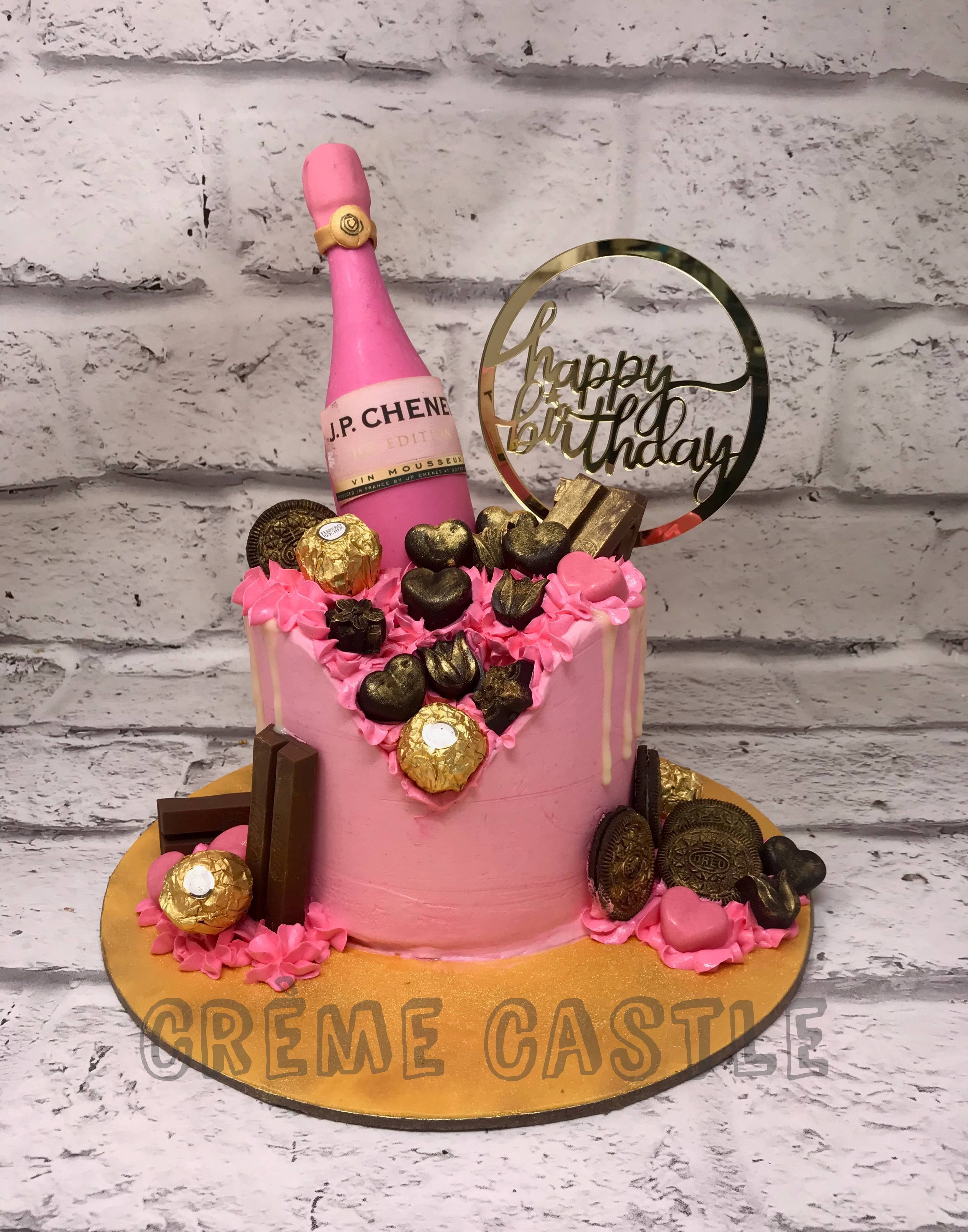 23+ Pretty Photo of Pink Birthday Cakes - entitlementtrap.com | Drip cakes,  Pink birthday cakes, Cake decorating