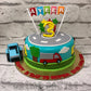 Cars Tractor Cake