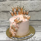 Butterfly Theme Cake in Peach by Creme Castle