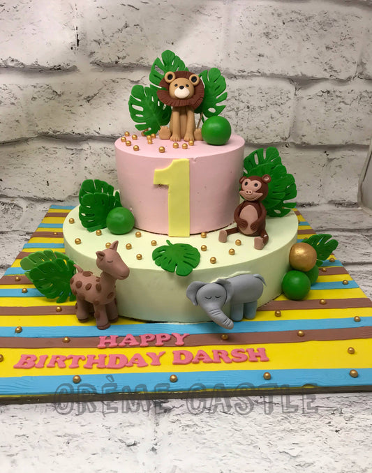 Stripes Jungle Cake