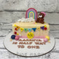 Teddy Rainbow Semi Cake Creme Castle