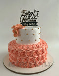 Peach Engagement Cake