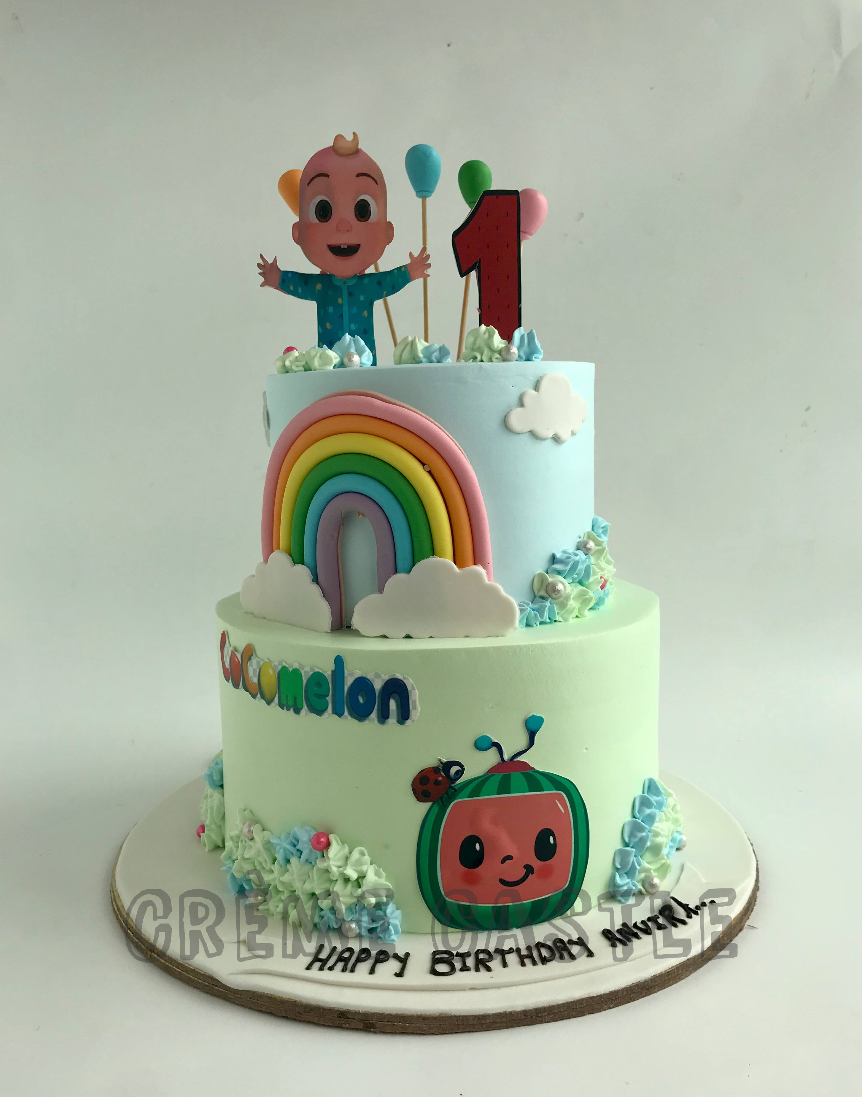 Cocomelon Themed Celebration Cakes – Helen's Candy Shop