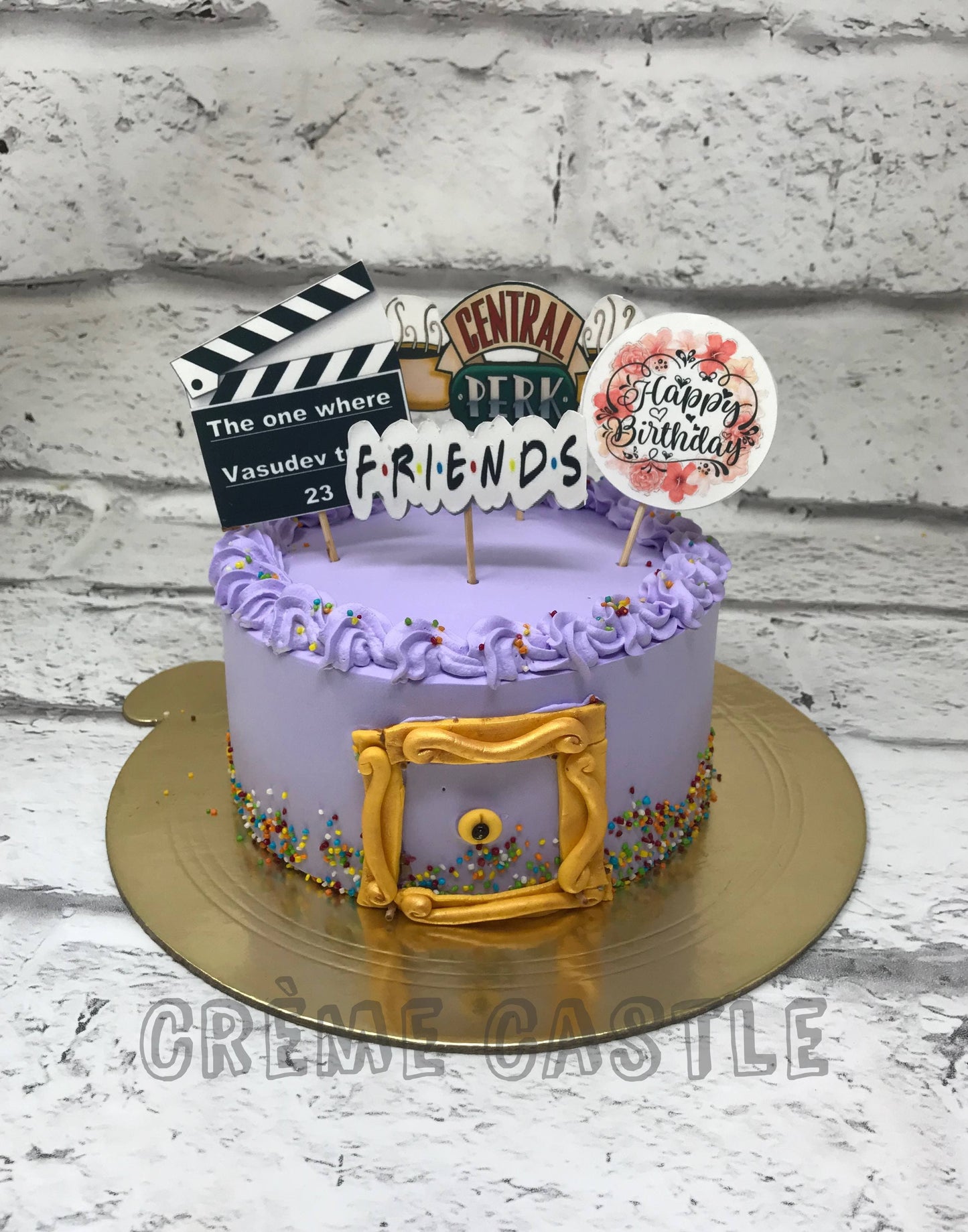 Purple Friends Cake