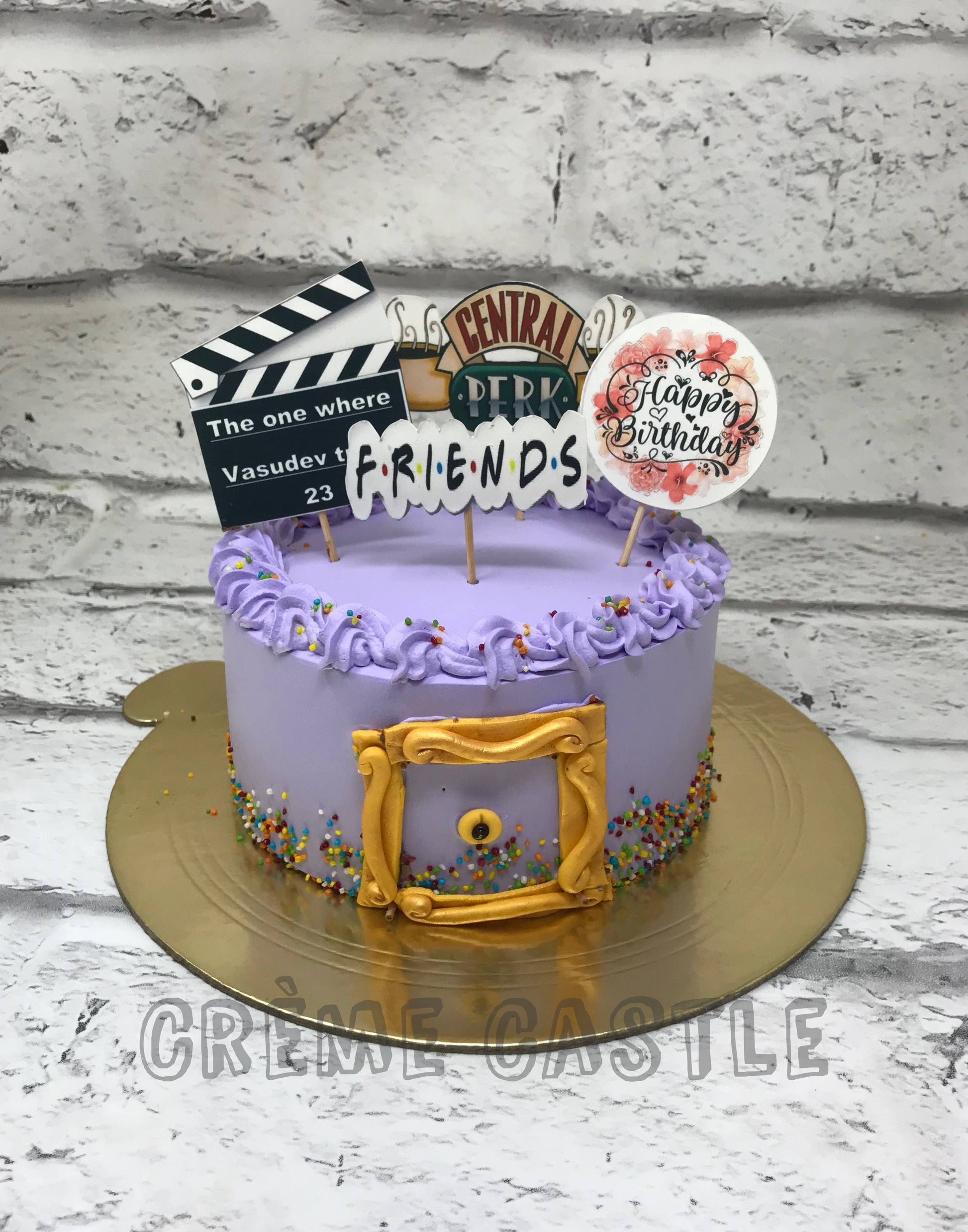 Purple Friends Cake