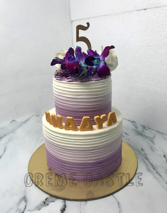 Purple Wedding Cake | Creme Castle