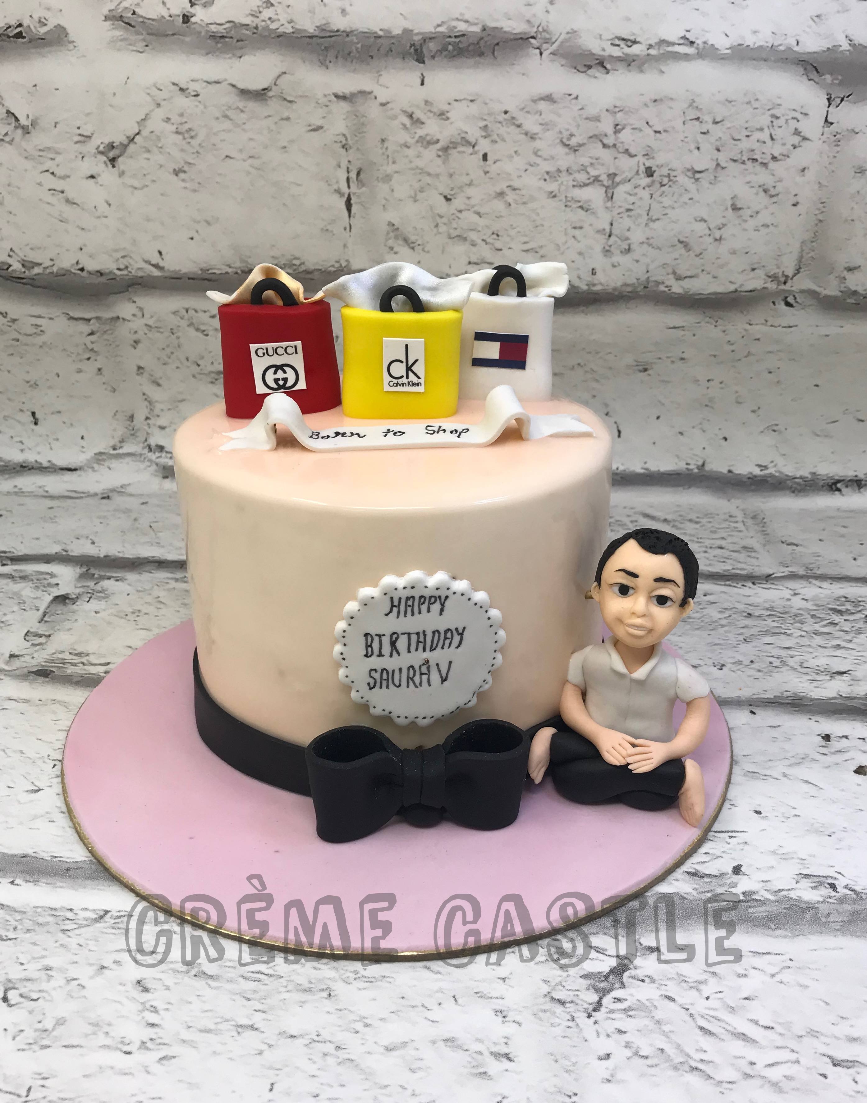 Businessman take a cake of money party Royalty Free Vector