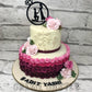 Rosy Wedding Cake
