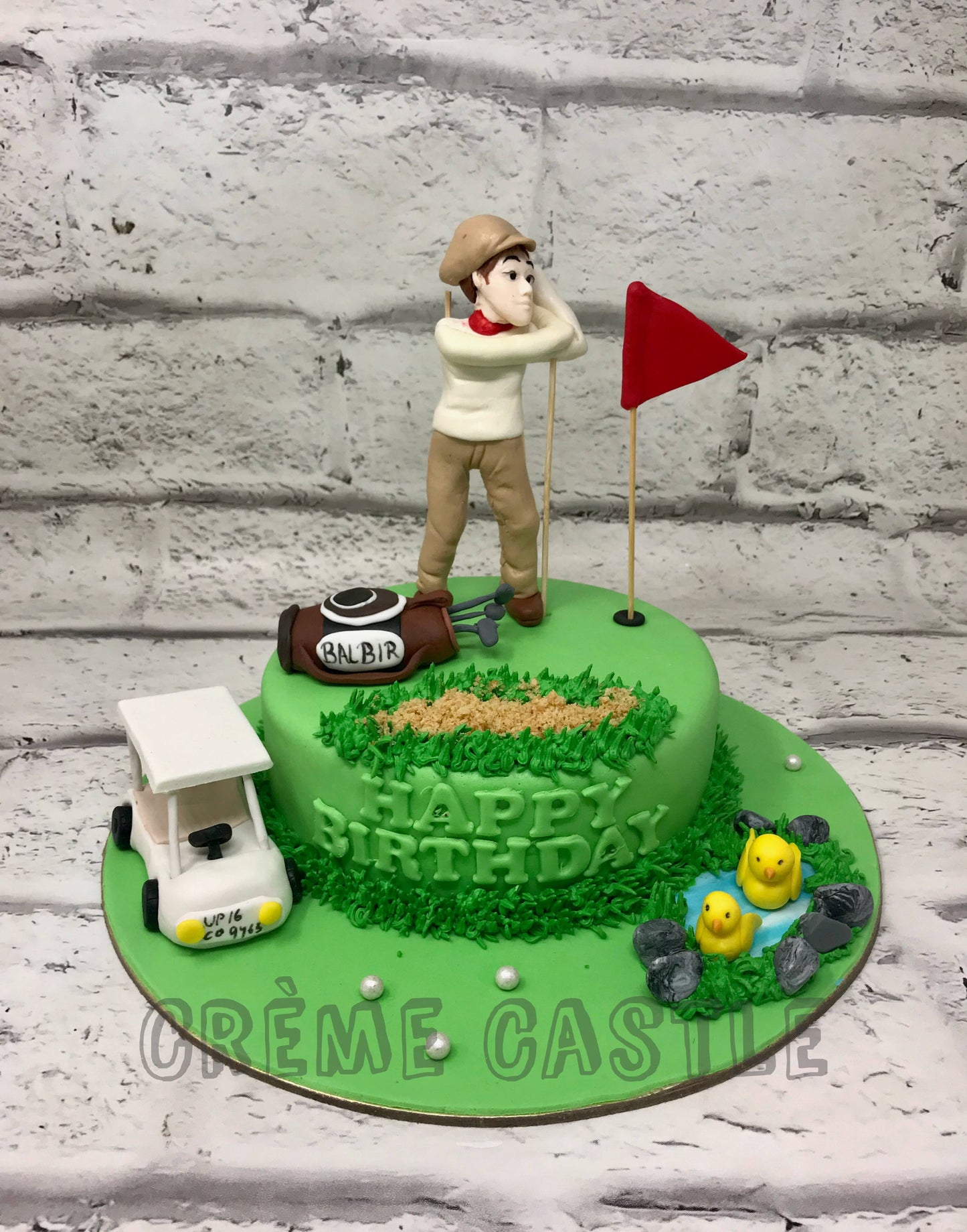 Golf Course Cake