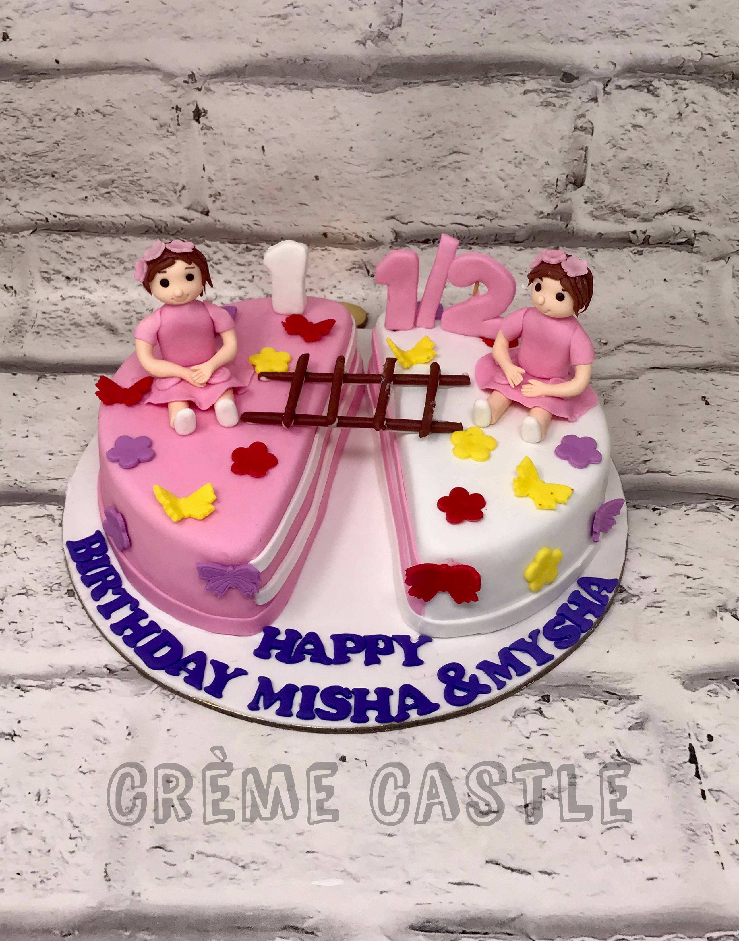 Twin Theme Birthday Cake | The best birthday cake for twins