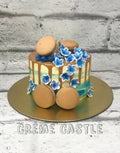 Floral Pattern Macaron Cake