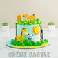 Jungle Theme Cake with Giraffe by Creme Castle