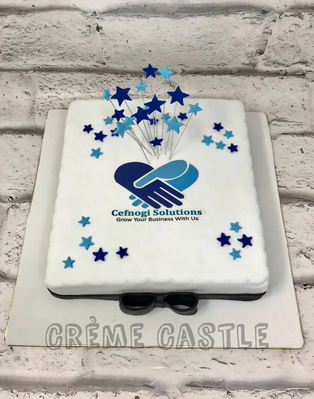 Work Cake Corporate Theme Cake for Anniversary by Creme Castle