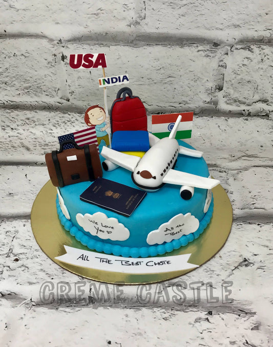 India USA Farewell Cake