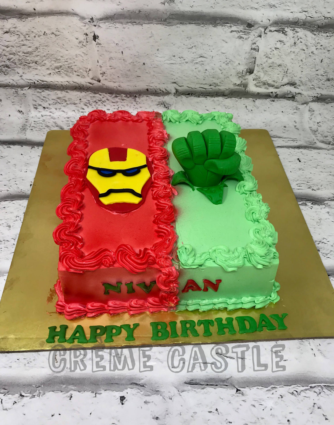 Ironman Hulk Cake
