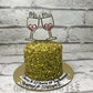 Gold Glitter Cake