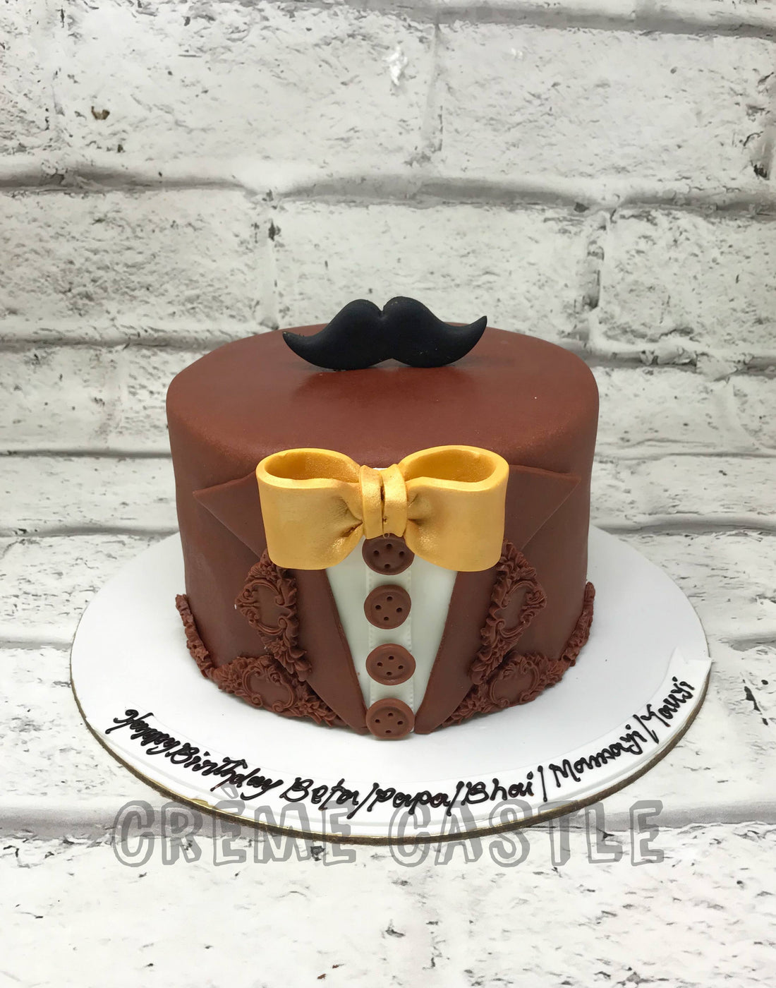 Brown Tuxedo Cake