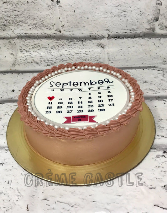 Hearty Calendar Cake