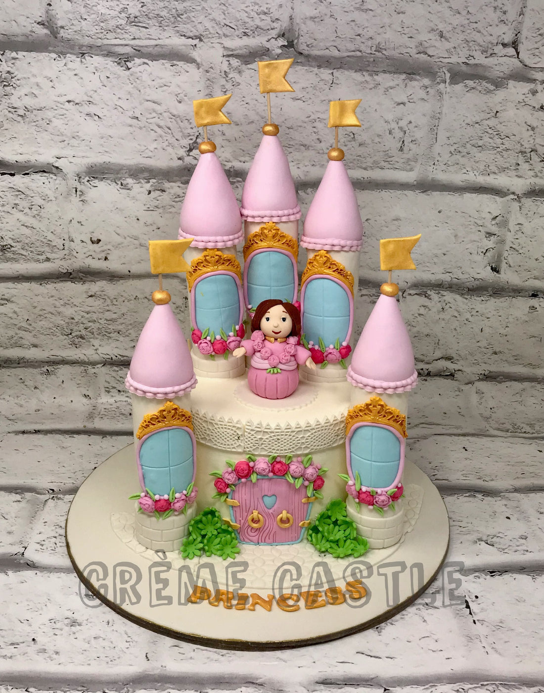 Castle Theme Cake for a Girl by Creme Castle