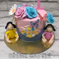 Twins 1st Cake Creme Castle