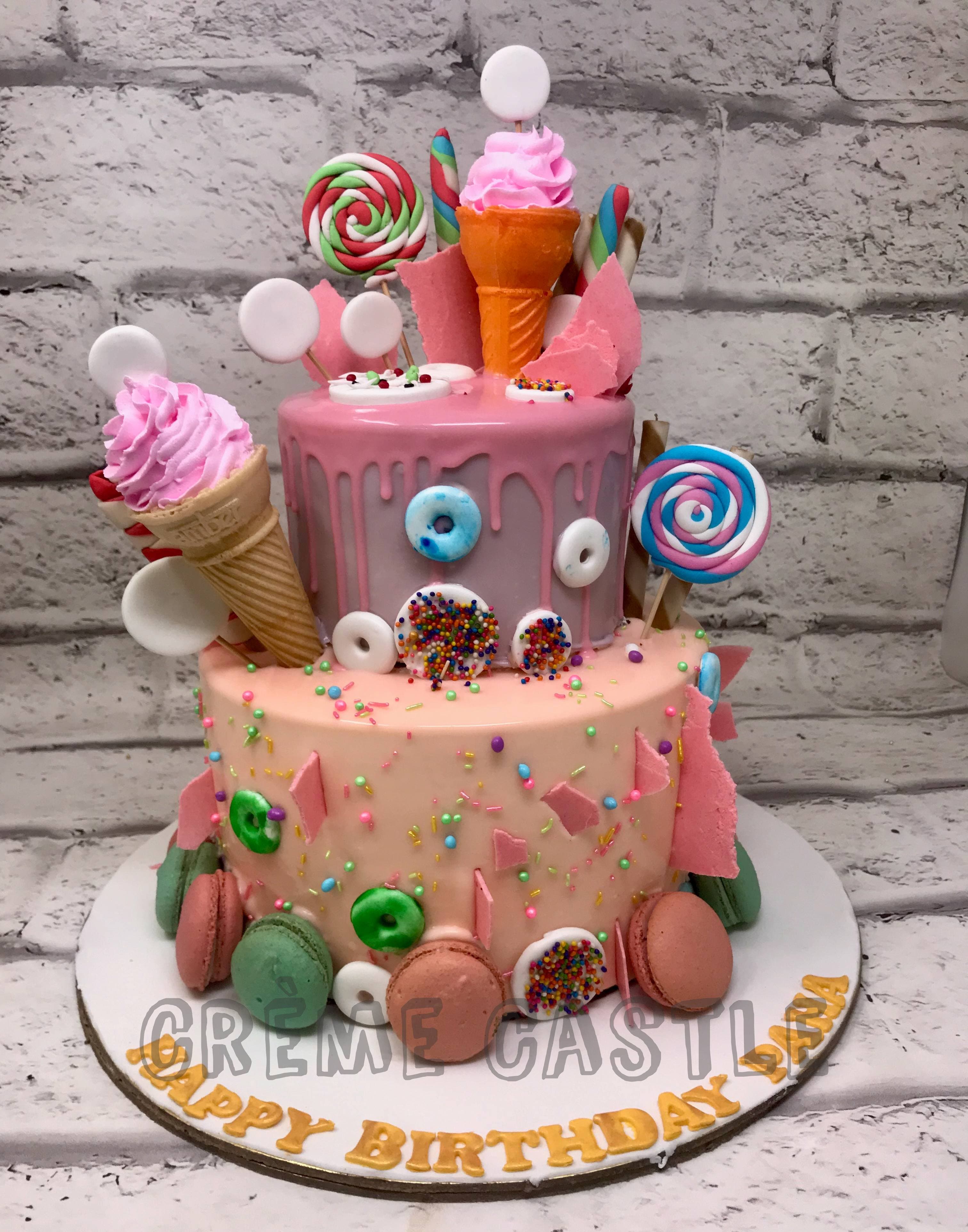 Candy Floss Cake - Candy Floss Cakes & Glitter Drink Bombs