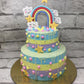 Multicolor Rainbow Cake