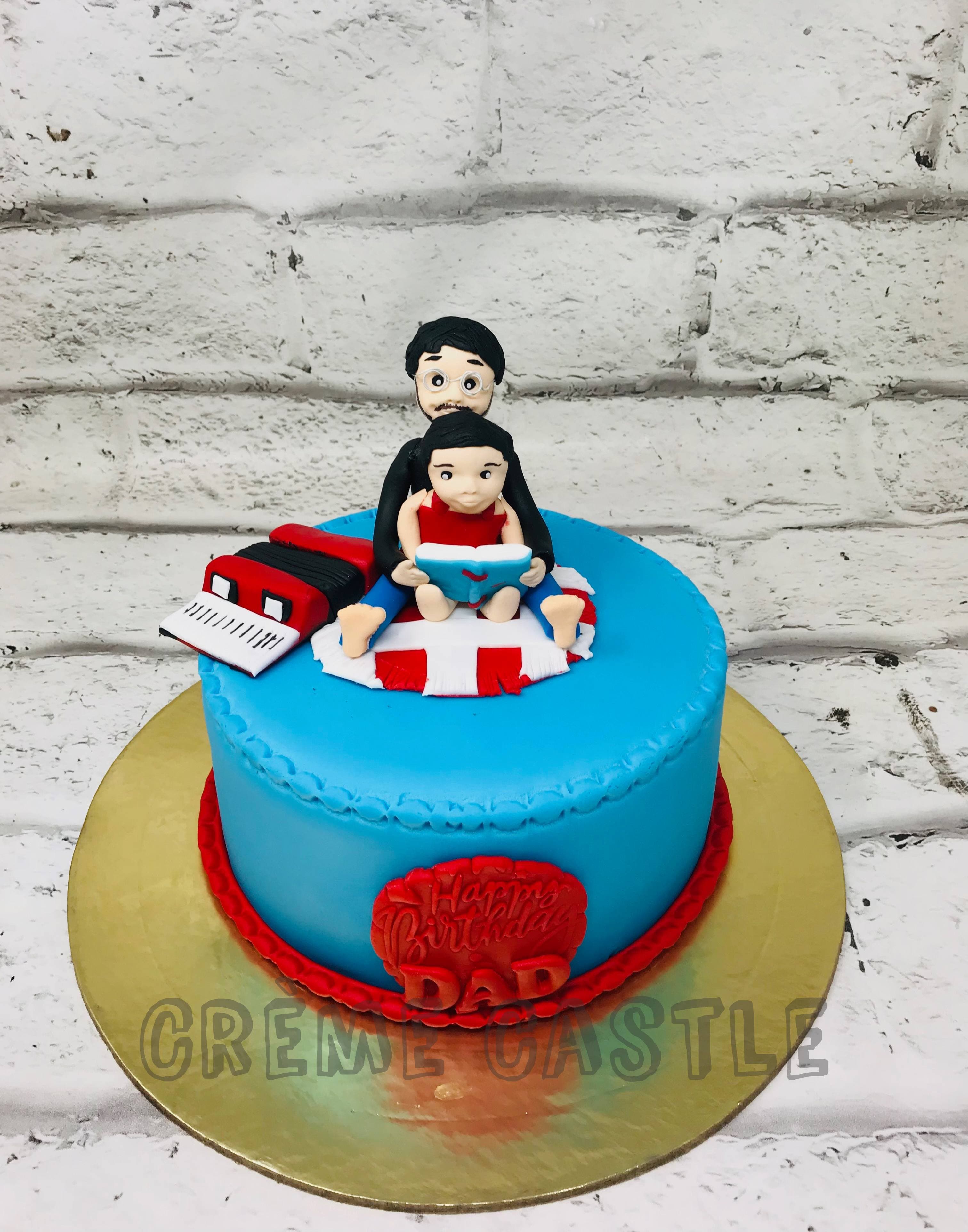 WAWA】Family father mother daughter son cake decoration toppers 一家人 蛋糕装饰摆件 |  Lazada
