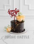Chocolate Floral New Year's Cake