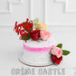 Pinkish Floral New years Cake