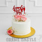 White Floral New years Cake