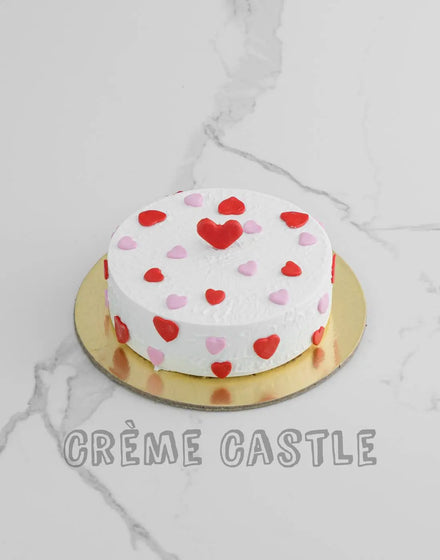 Anniversary Hearts Chocolate Cake