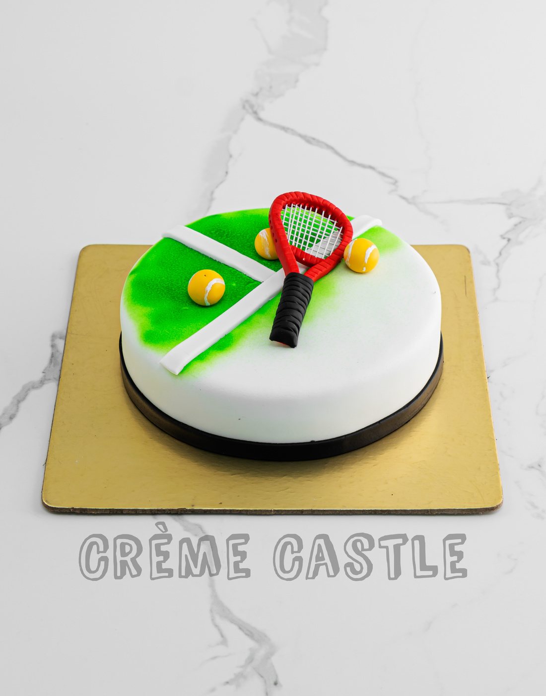 Lawn Tennis Racket Cake