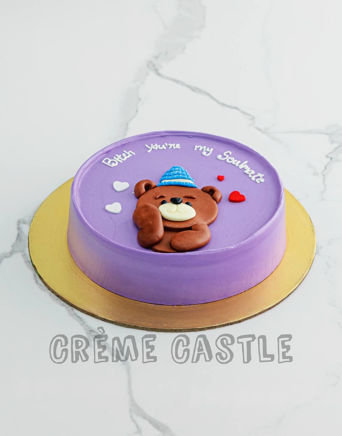 Purple Teddy Cake