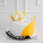 Rose and Gold Anniversary Cake