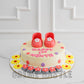 Pink baby Shoes Cake