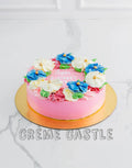 Floral Cream Celebration Cake