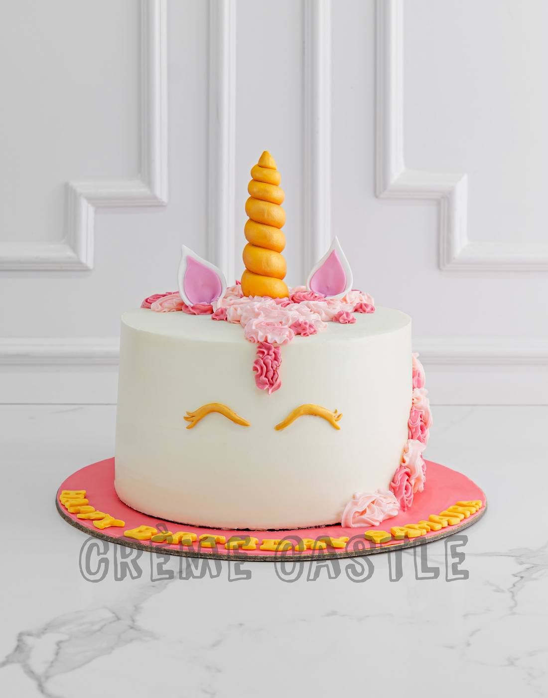 Pink Unicorn Cream Cake