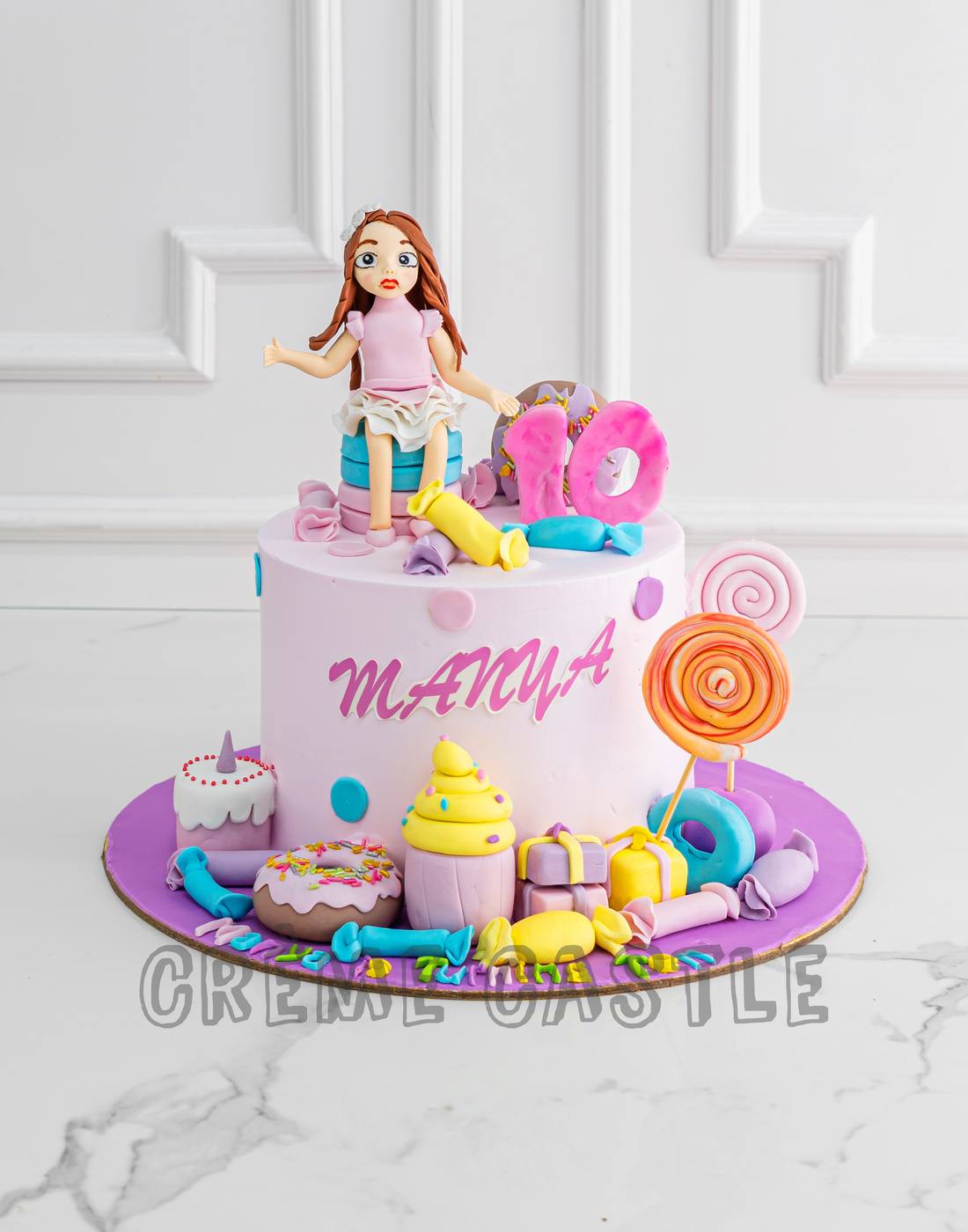 Girl Candyland Cake  Creme Castle