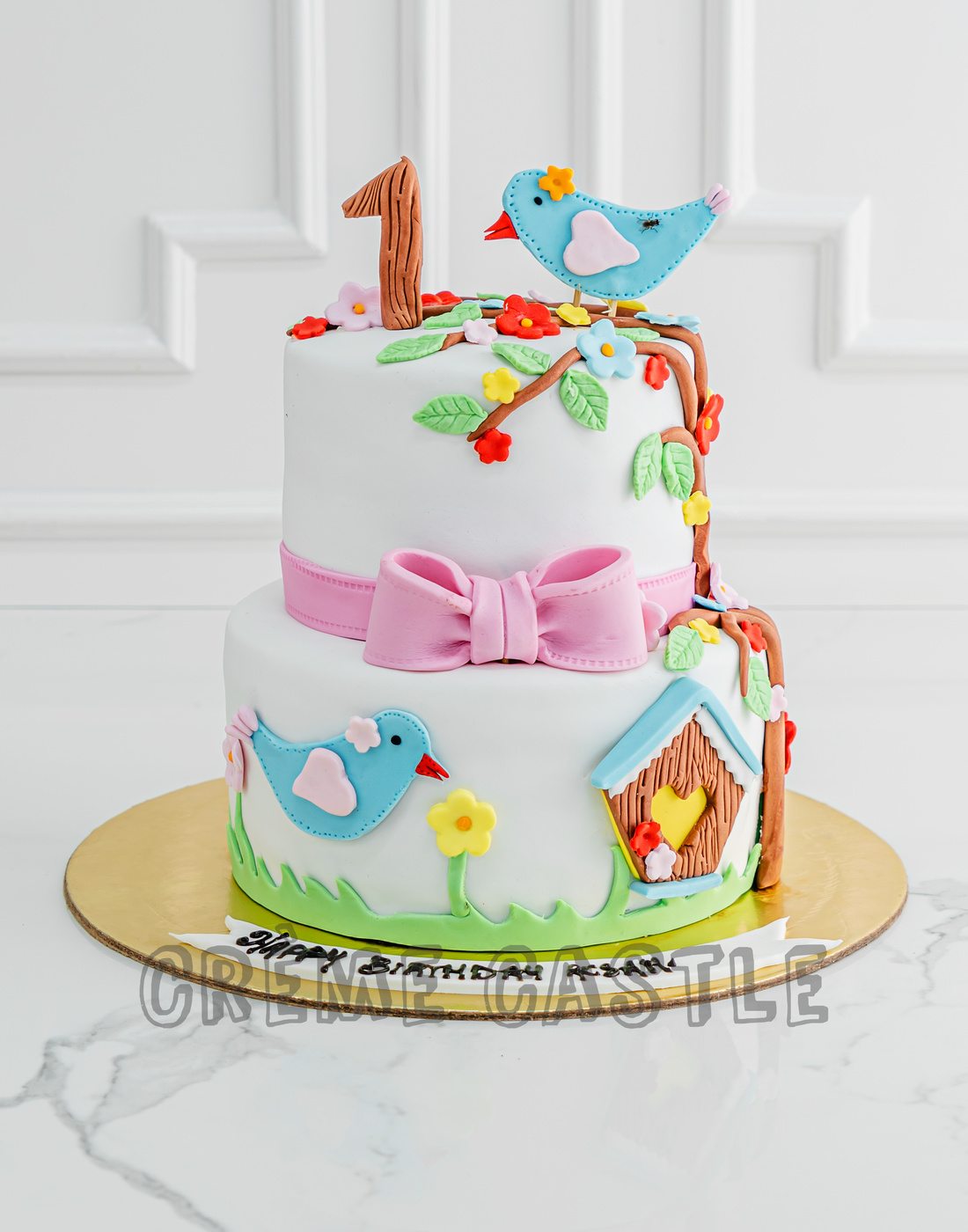 Birds and Nest Cake