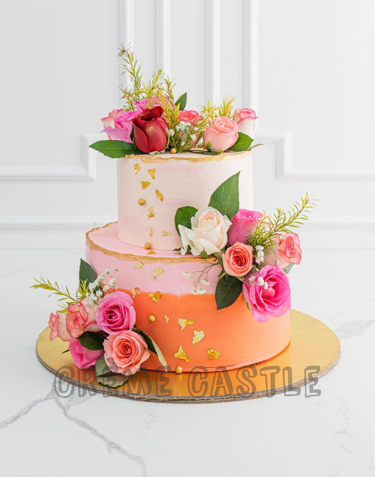 Pastel Rosy Cake