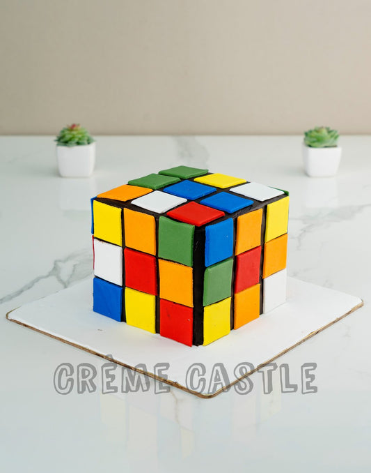 Rubiks Cube Shape Cake