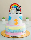Panda Unicorn Tier Cake