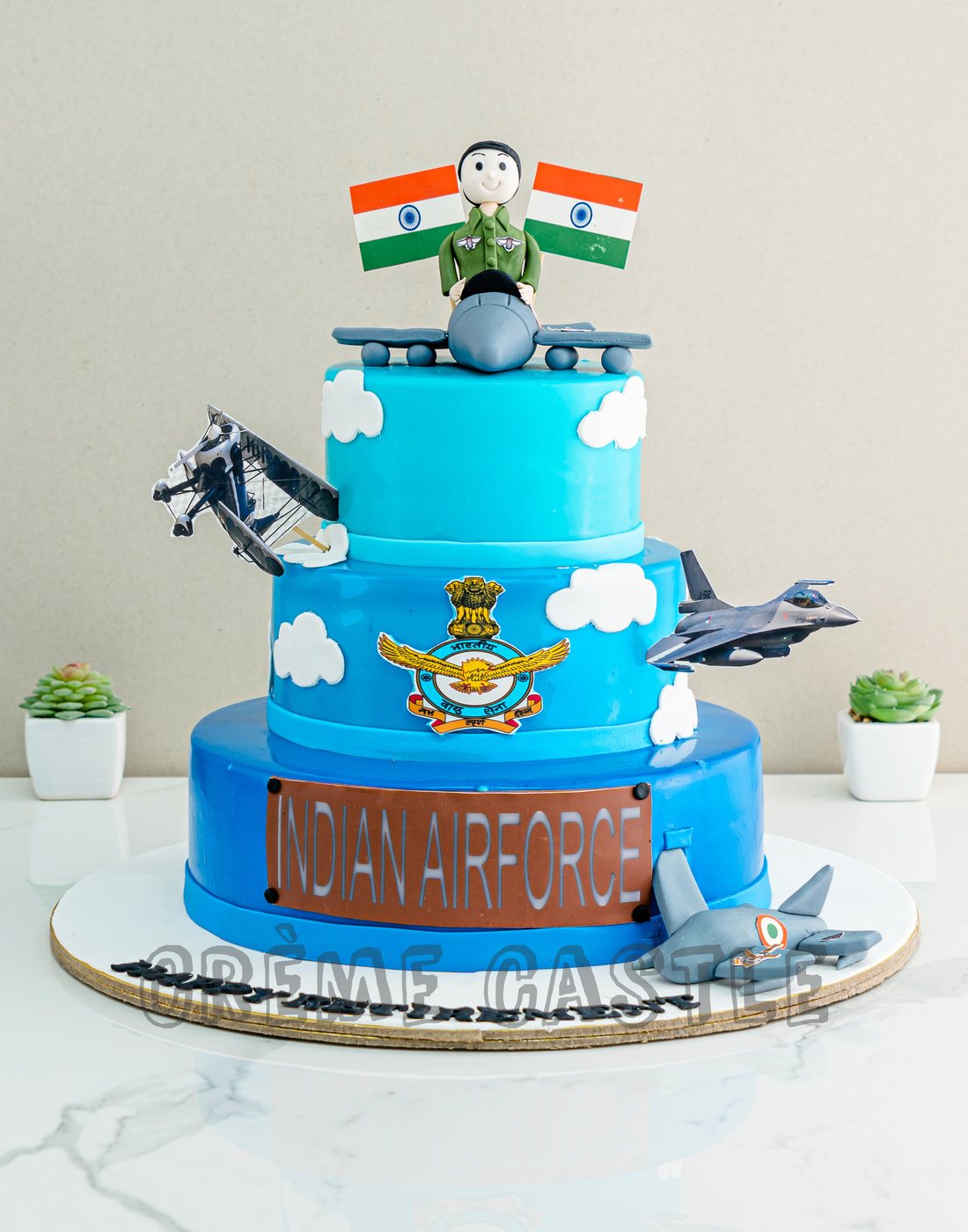Air Force Flag Cake - Decorated Cake by Cathy Leavitt - CakesDecor