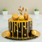 Gold Drip Chocolate Cake