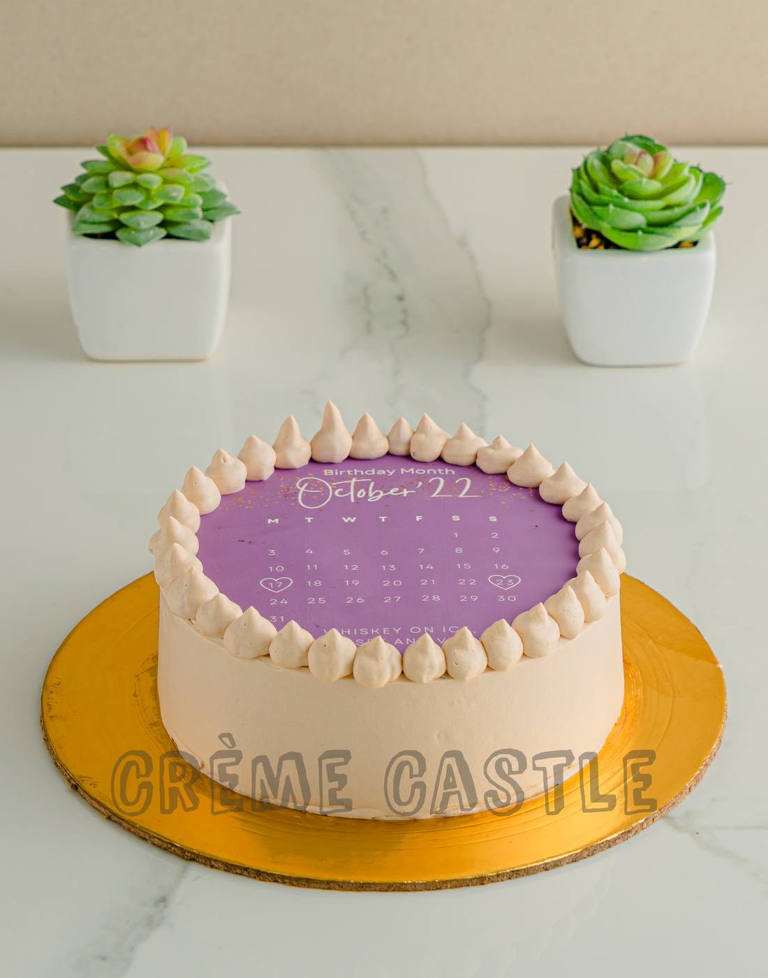 Purple Calendar Cake